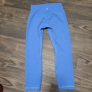 Lululemon Blue High-Waisted Leggings Size 8 Align Crop